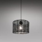 Black wire pendant light  above kitchen island nz