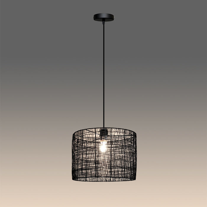Black woven pendant light nz homes