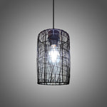 Black woven pendant light nz bar light