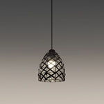Black woven pendant light for kitchen island Auckland