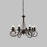 traditional brown metal chandelier - eden lighting New zealand