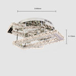 Ceiling light fixture with crystal design and dimensions auckland