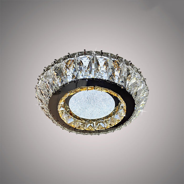 modern chrome crystal LED ceiling chandelier - Eden lighting NZ