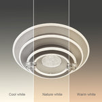 Ceiling light fixture with three color options labeled 'Cool white', 'Nature white', and 'Warm white' nz