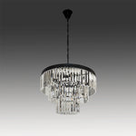 Chandelier with crystal accents black iron chain west auckland