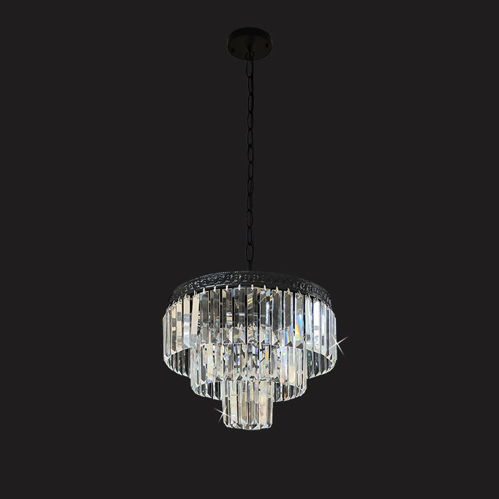 Chandelier with crystal accents in the nz shownroom
