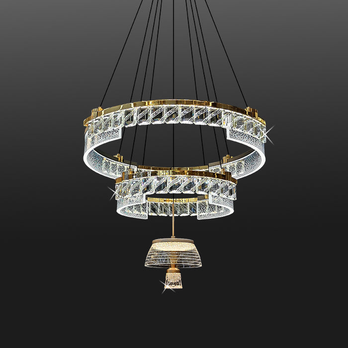 Chandelier with multiple circular rings nz