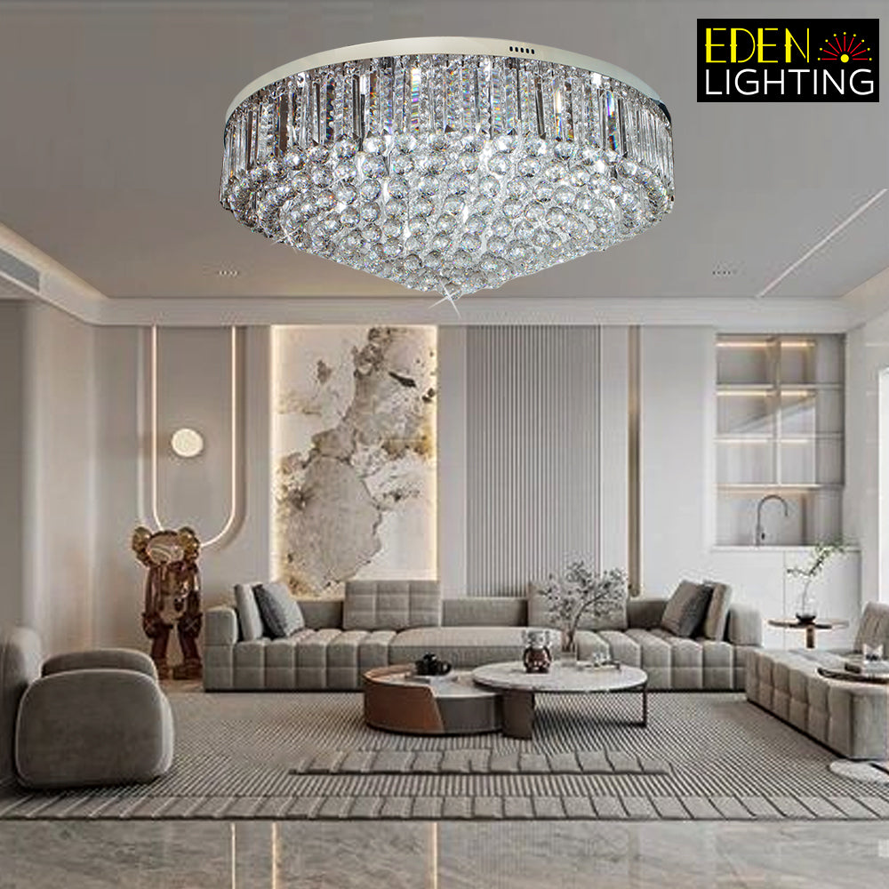 crystals ceiling light in real-life scene - eden lighting NZ