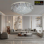 crystals ceiling light in real-life scene - eden lighting NZ