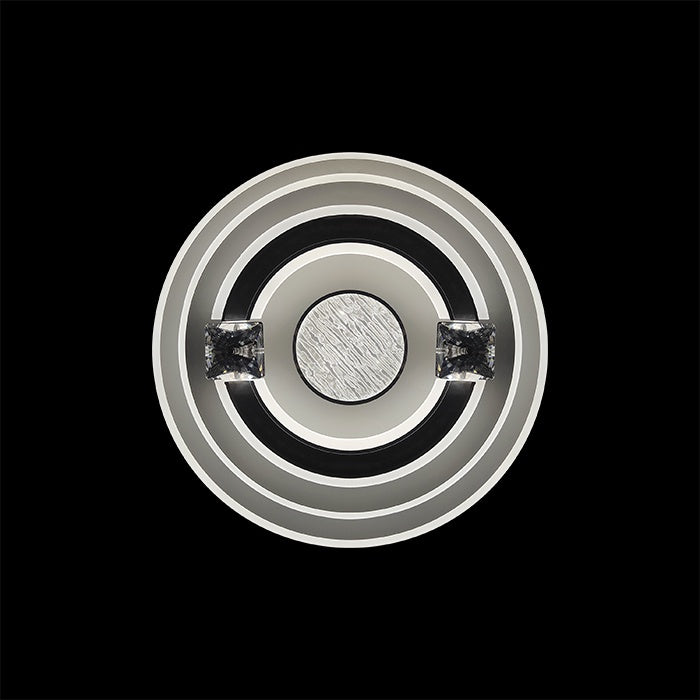 Circular metallic object with concentric rings auckland