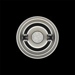 Circular metallic object with concentric rings auckland