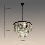 Crystal chandelier with dimensions west auckland 