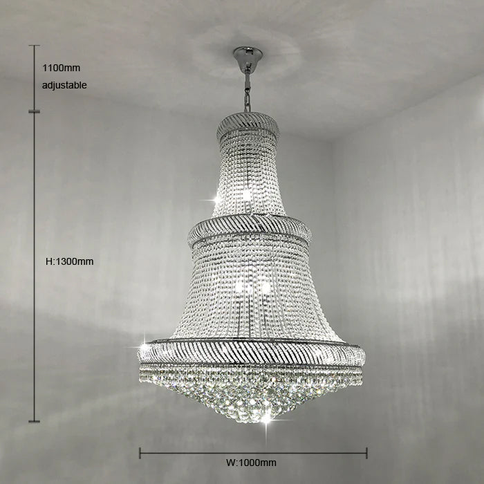 Crystal chandelier with dimensions nz