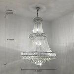 Crystal chandelier with dimensions nz