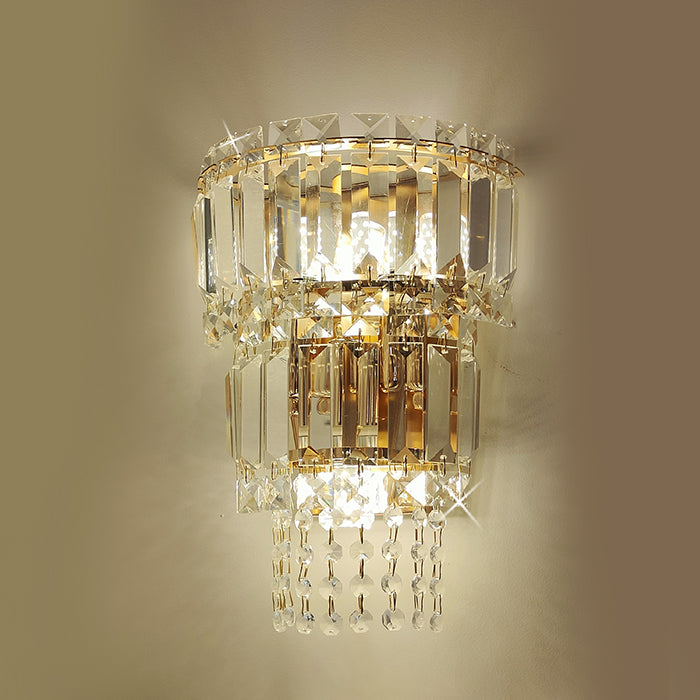 Crystal wall light fixture modern design lighting store NZ