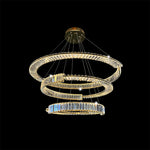 gold chandelier LED pedant light - eden lighting NZ