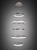 contemporary circular LED chandelier