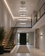 adjustable ring pendant light for high ceilings