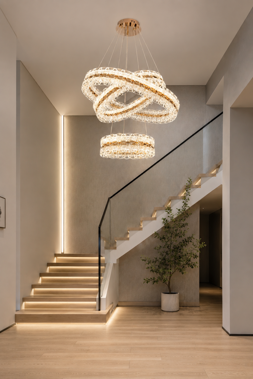 Modern Crystal Ring Chandelier 76088