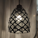 Decorative pendant light with geometric cage design for Auckland dining area