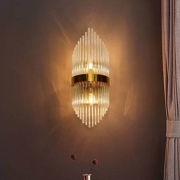 Decorative wall light fixture on a wall with a soft glow nz