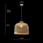 Decorative wooden pendant size chart NZ