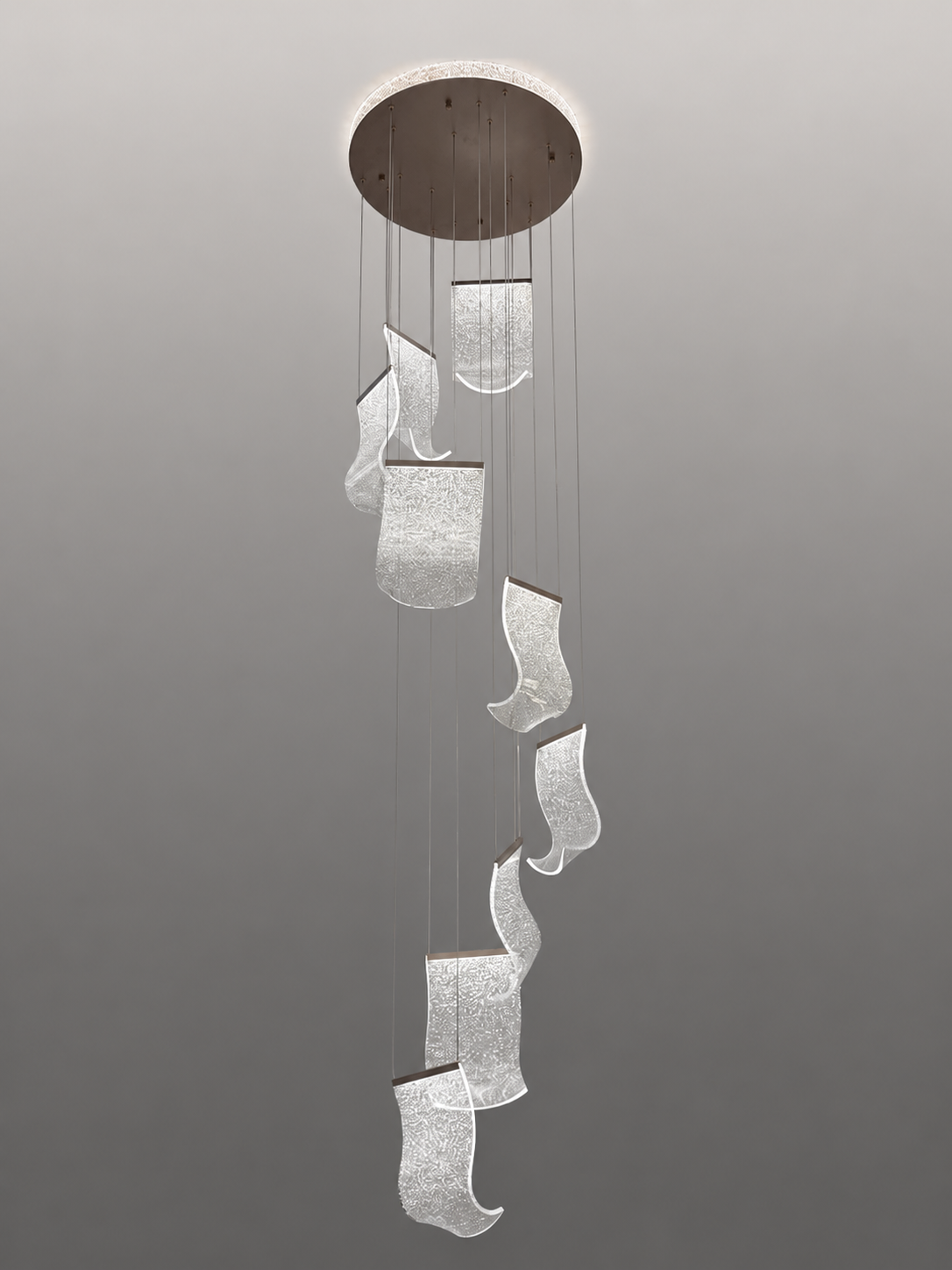 Designer Spiral LED Pendant 8859-9