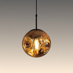 Glass pendant light with a warm glow auckland