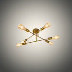 Gold ceiling light fixture with multiple bulbs nz