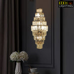 hallway design crystals wall light - eden lighting Auckland