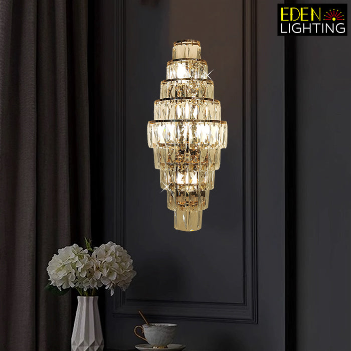 hallway design crystals wall light - eden lighting Auckland