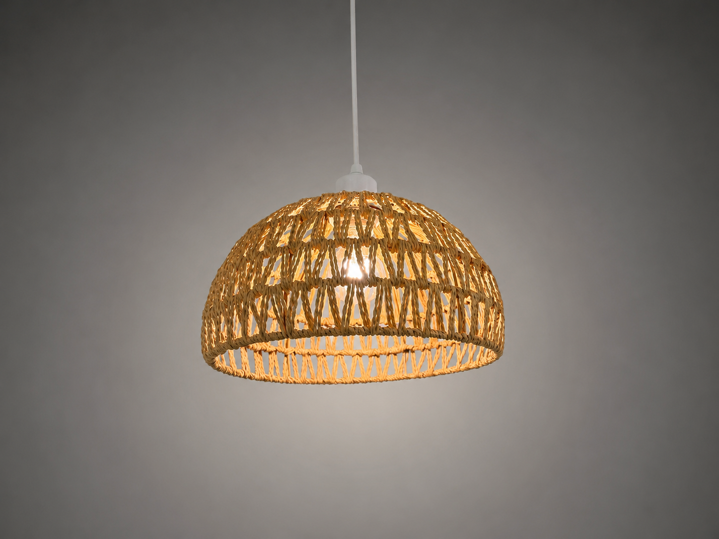 Handwoven Natural Rope Pendant Light 9010