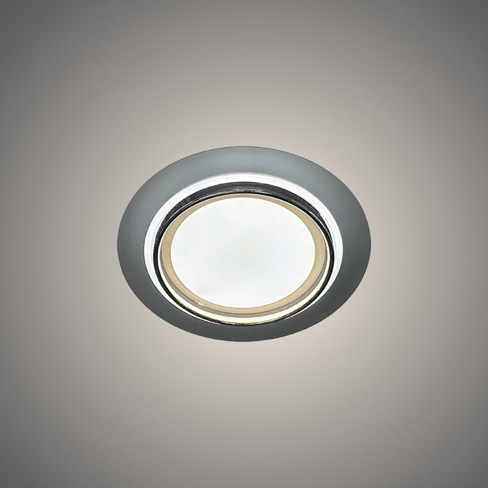 A contemporary LED ceiling light with a circular design in the center of ceiling NZ