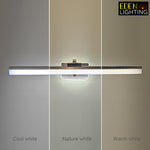 LED wall light demonstrating cool, nature, and warm white light nz