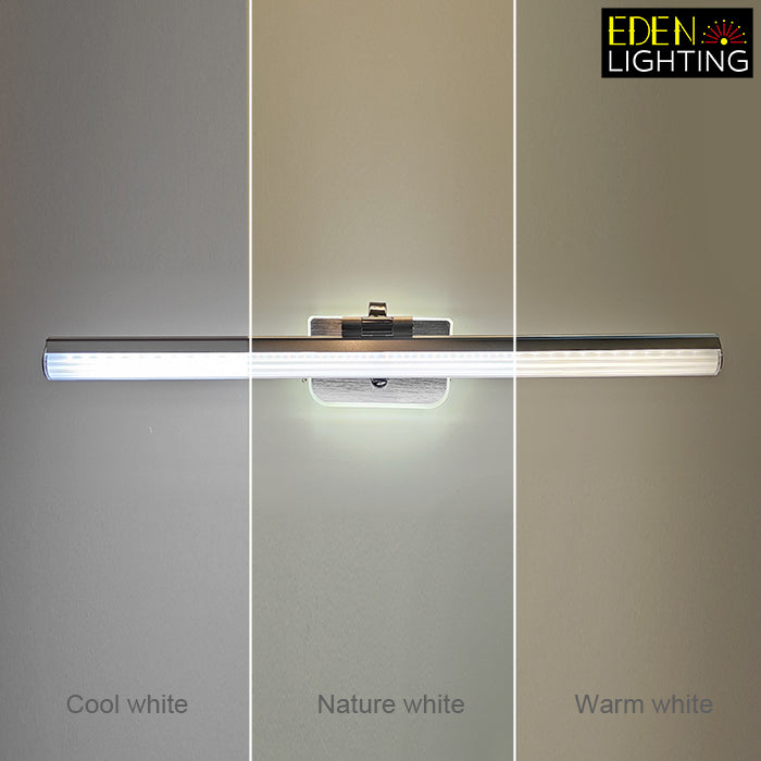 LED wall light demonstrating cool, nature, and warm white light nz