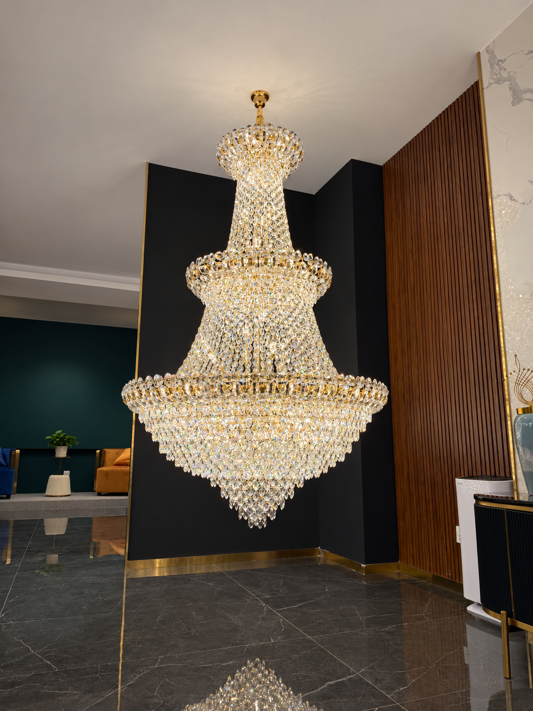 Gold Empire Crystal Chandelier 5308-1800