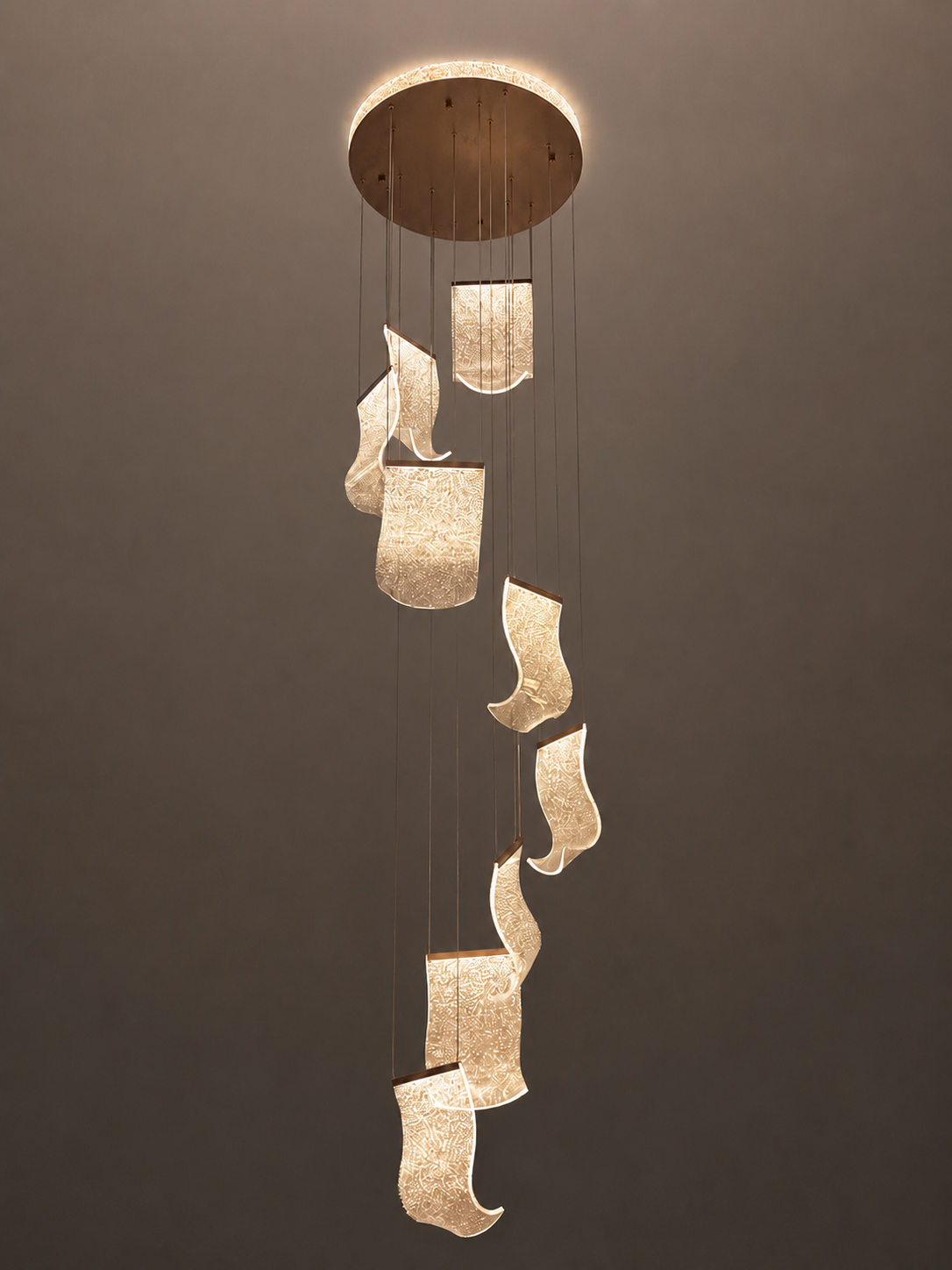 Designer Spiral LED Pendant 8859-9
