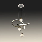 Modern chandelier with hanging lights on the entry area nz