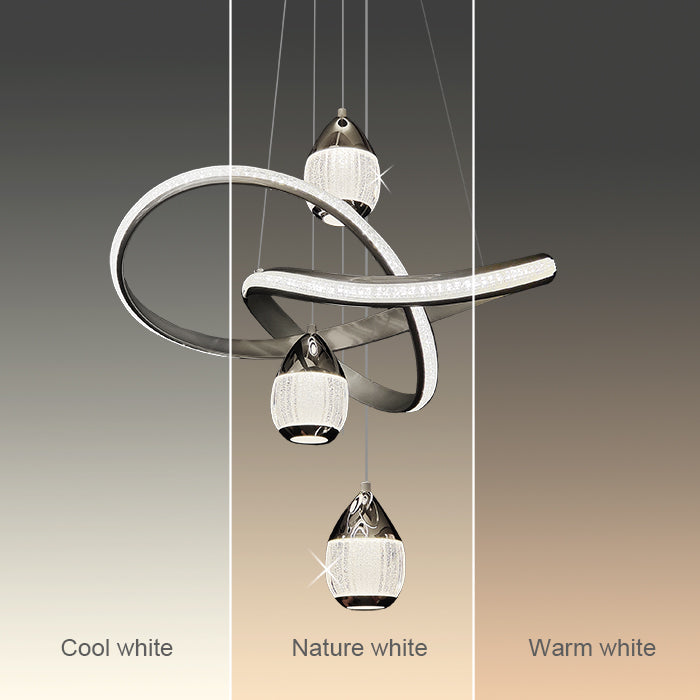 Modern chandelier with three light settings nz