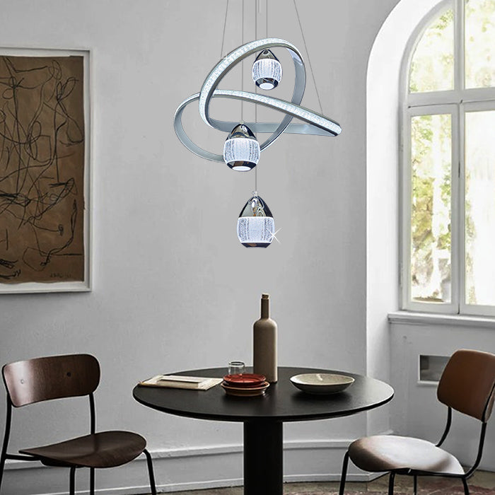 Modern dining room with a stylish chandelier nz edenlighting