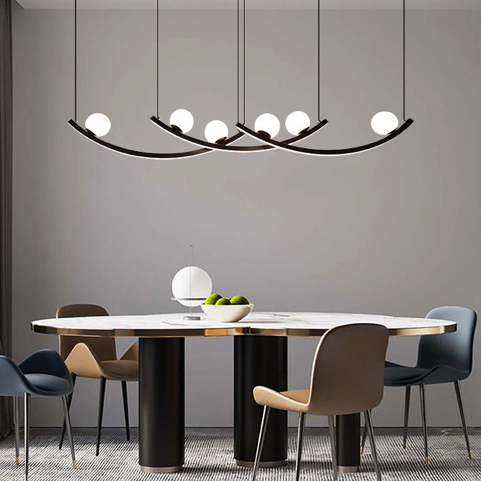 Modern dining room with a stylish chandelier auckland homes