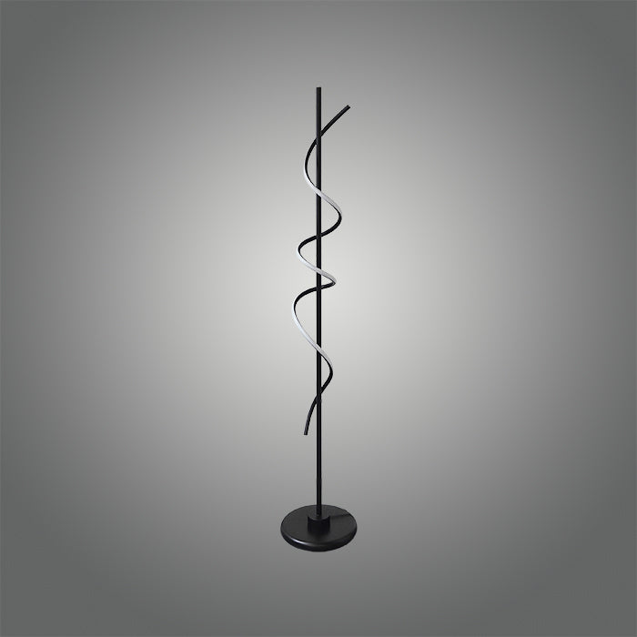 Modern floor lamp with a black spiral design ——edenlighting