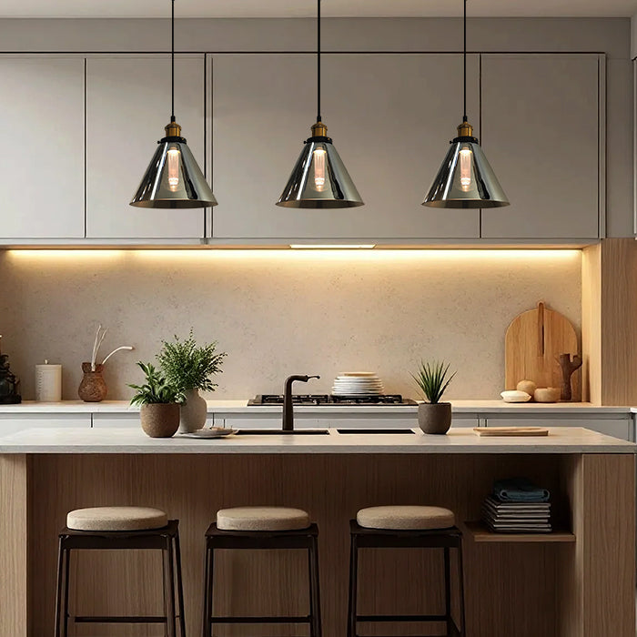 Modern kitchen with pendant lights west auckland homes
