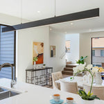 Modern kitchen with led black pendant light auckland