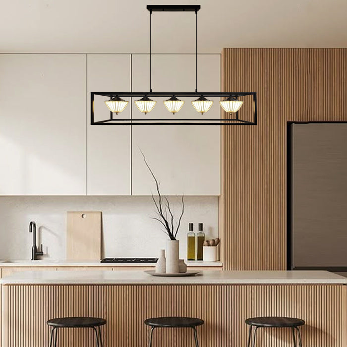 Modern kitchen with a pendant light fixture Auckland