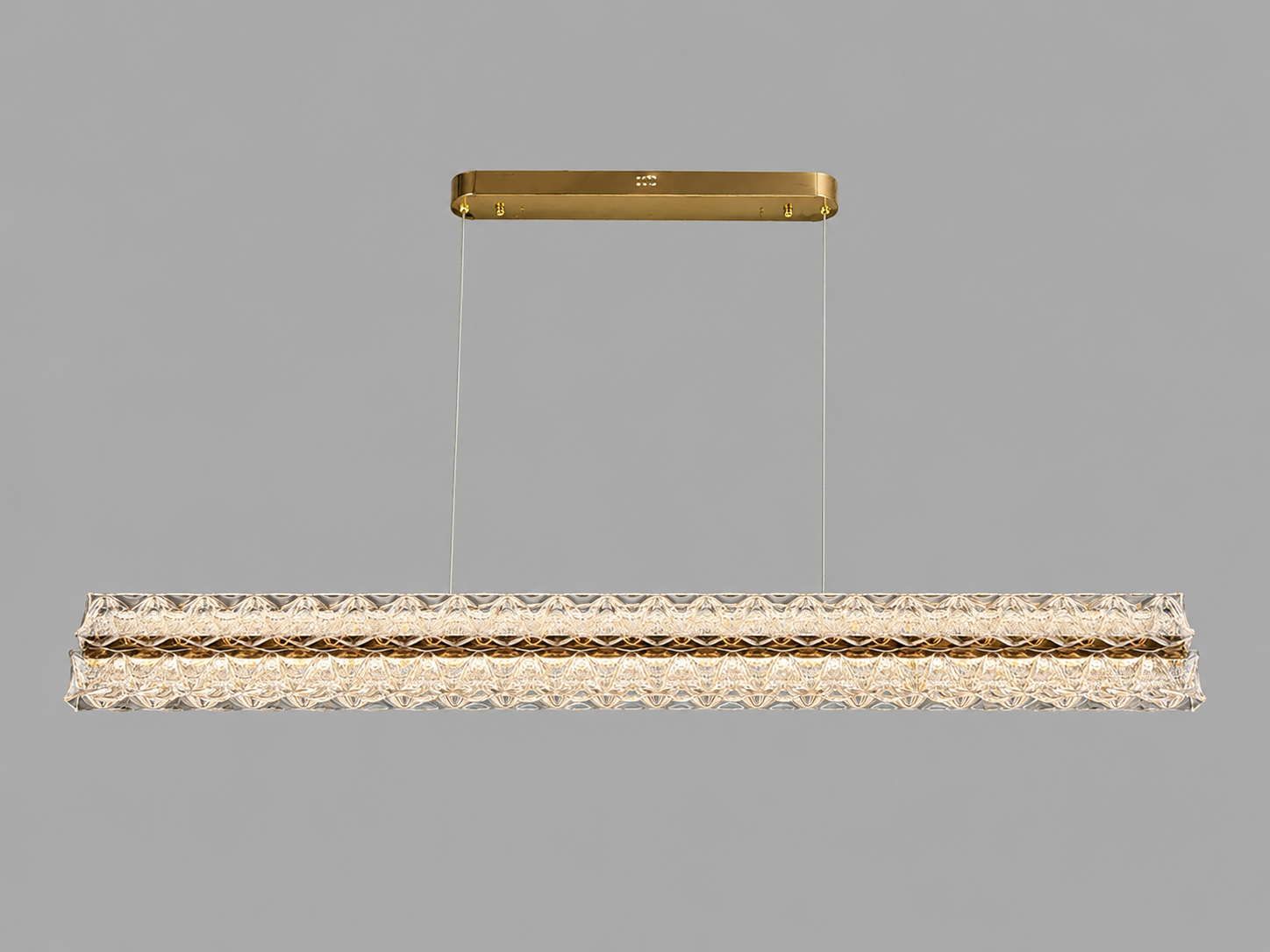 Modern Gold Linear LED Pendant Light 76088-1.2