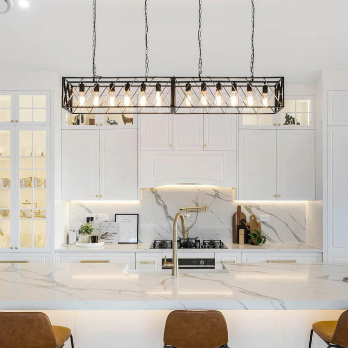 Modern kitchen with a stylish pendant light west auckland