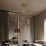 Modern interior with pendant lights staircase Auckland