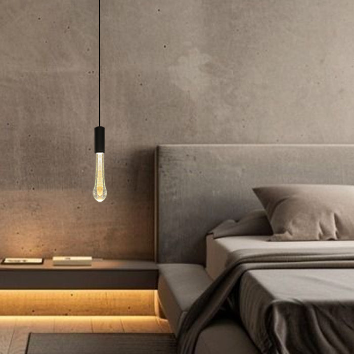 Modern bedroom with a pendant light west auckland