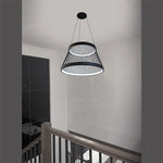 Modern pendant light hanging in a stairwell west auckland